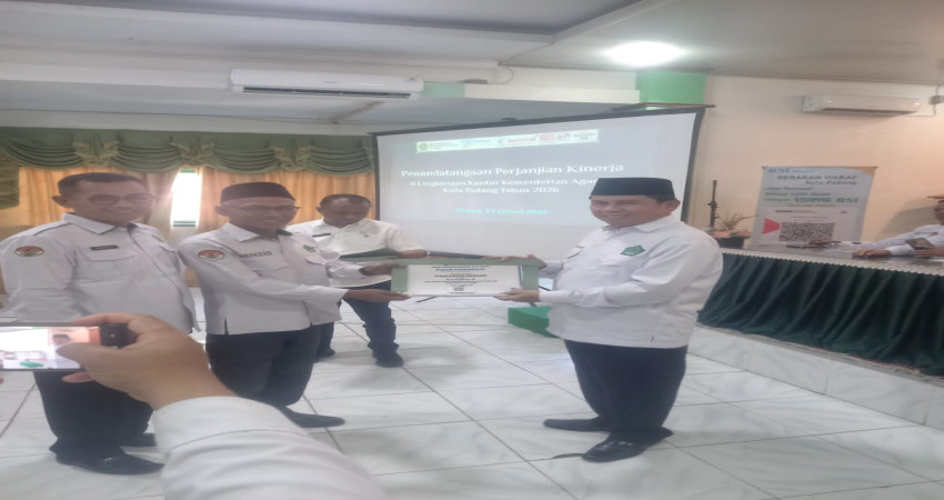 MTsN 5 Kota Padang Raih Peringkat 2 Realisasi Anggaran Tertinggi Semester II Tahun 2025