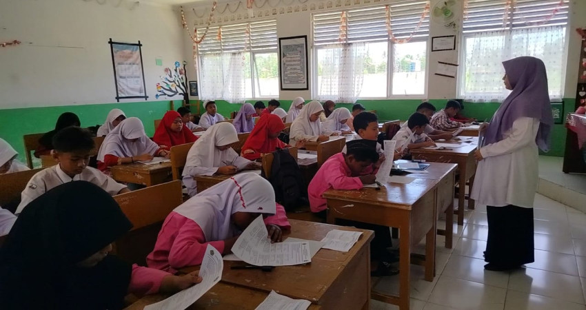Jaring Siswa Berkualitas, MTsN 5 Kota Padang Gelar Tes Kompetensi Akademik