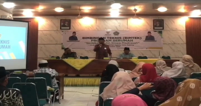 Kepala MTsN 5 Kota Padang dan Wakasiswa Ikuti Bimtek Program