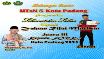 Tampil Percaya Diri, Karateka MTsN 5 Kota Padang Raih Juara di Kejurda FORKI Kota Padang 2025
