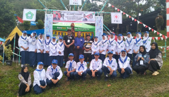 Puluhan Siswa MTSN 5 Kota Padang Ikut Meriahkan Jumtek PMR dan PMI 2024 di Lumin Camp