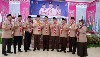 Jajaran Kemenag Kota Padang di Lantik Jadi Pengurus Gerakan Pramuka Kwarcab 09 Masa Bakti 2022/2027