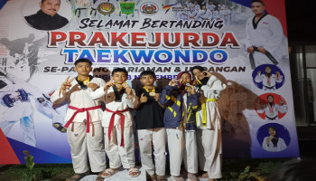 Hebat ! Lima Taekwondo MTsN 5 Kota Padang Raih Medali Emas Prakejurda Padang Pariaman